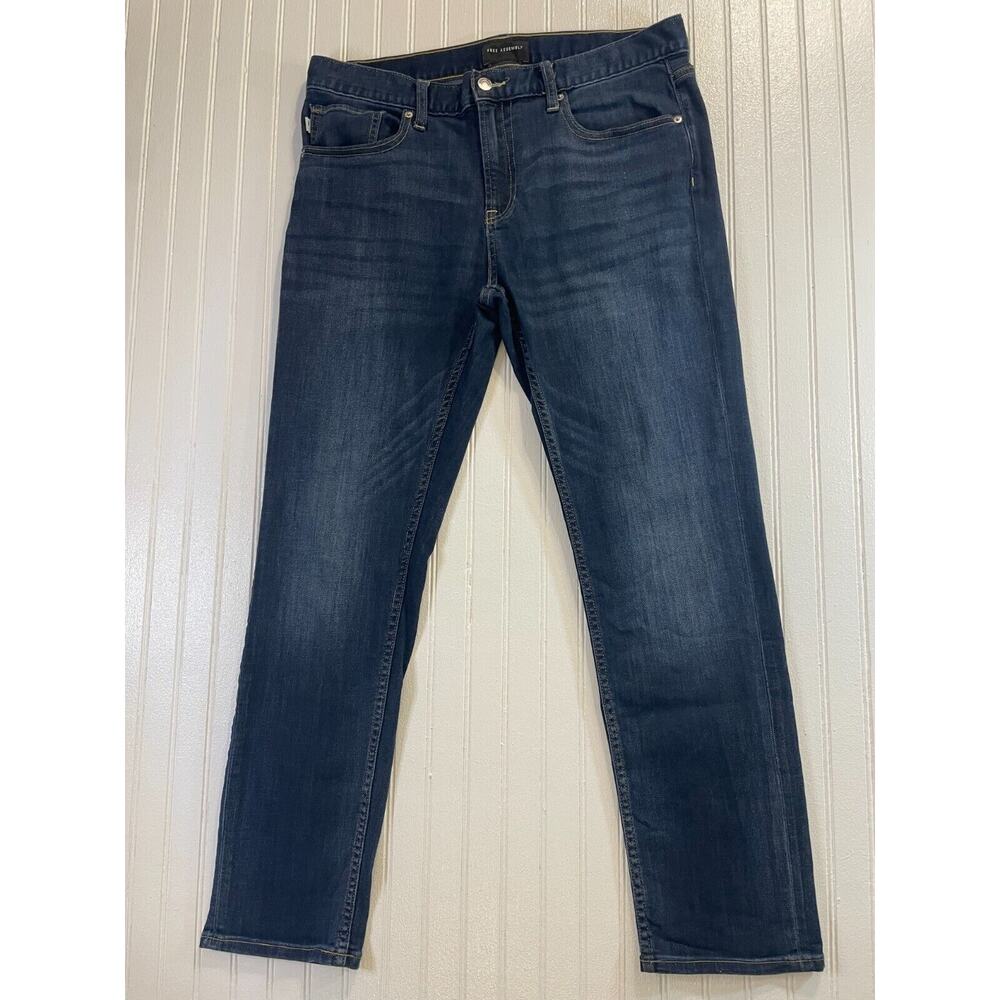 Men's Blue Jeans - Free Assembly - 34 x 30 Blue Slim Fit
